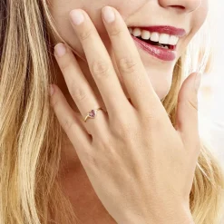 Histoire d'Or Bague Marsie Or Jaune Améthyste* Bagues|Bagues Avec Pierre