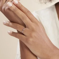 Online Histoire d'Or Bague Martta Argent Blanc