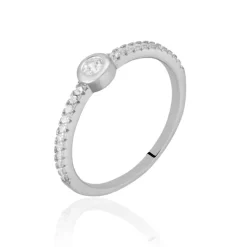 Histoire d'Or Bague Maryne Argent Blanc Oxyde De Zirconium* Bagues|Bagues Fantaisie