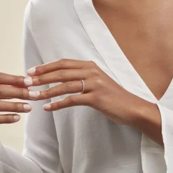 Histoire d'Or Bague Maryne Argent Blanc Oxyde De Zirconium* Bagues|Bagues Fantaisie