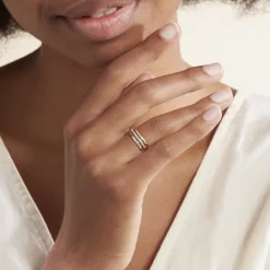 Hot Histoire d'Or Bague Mauna Or Jaune Oxyde De Zirconium