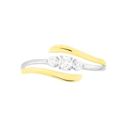 Clearance Histoire d'Or Bague Mayline Or Bicolore Diamant