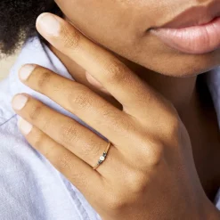 New Histoire d'Or Bague Mediha Or Jaune Topaze