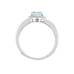 Histoire d'Or Bague Meliora Or Blanc Topaze Bleu Sky Oxyde De Zirconium* Bagues|Bagues Avec Pierre