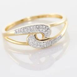 Hot Histoire d'Or Bague Melisianne Or Jaune Diamant