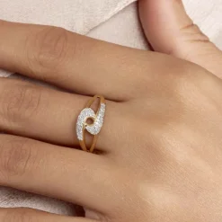 Hot Histoire d'Or Bague Melisianne Or Jaune Diamant