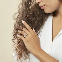 Histoire d'Or Bague Melisse Argent Blanc Oxyde De Zirconium* Bagues|Bagues Avec Pierre