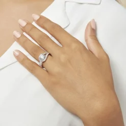 Histoire d'Or Bague Melisse Argent Blanc Oxyde De Zirconium* Bagues|Bagues Avec Pierre