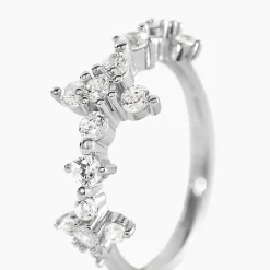 Histoire d'Or Bague Midnight Flower Argent Blanc Oxyde De Zirconium* Bagues|Bagues Fantaisie