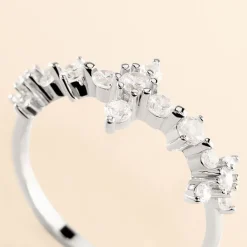 Histoire d'Or Bague Midnight Flower Argent Blanc Oxyde De Zirconium* Bagues|Bagues Fantaisie
