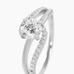 Histoire d'Or Bague Mirene Argent Blanc Oxyde De Zirconium* Bagues|Bagues Fantaisie