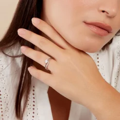 Histoire d'Or Bague Mirene Argent Blanc Oxyde De Zirconium* Bagues|Bagues Fantaisie