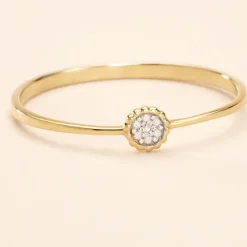 Hot Histoire d'Or Bague Mon 1er Diamant or jaune diamant