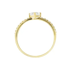 Sale Histoire d'Or Bague Monelle Or Jaune Oxyde De Zirconium
