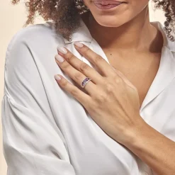 Histoire d'Or Bague Multicolore Or Blanc Amethyste Et Saphir Et Rhodolite* Bagues|Bagues Avec Pierre