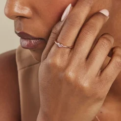 Hot Histoire d'Or Bague Myhalf Argent Rose Oxyde De Zirconium argent rose oxyde rose