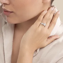 Histoire d'Or Bague Nazare Or Blanc Oxyde De Zirconium* Bagues|Bagues Avec Pierre