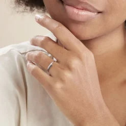 Histoire d'Or Bague Nazima Or Blanc Diamant* Bagues|Bagues Avec Pierre