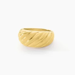 Histoire d'Or Bague Nemee Acier Jaune* Bagues|Bagues Sans Pierre
