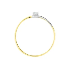 Histoire d'Or Bague Nesryne Or Bicolore Topaze* Bagues|Bagues Avec Pierre
