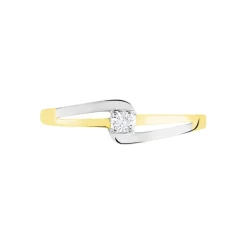 Online Histoire d'Or Bague Nesryne De Zirconium or bicolore oxyde