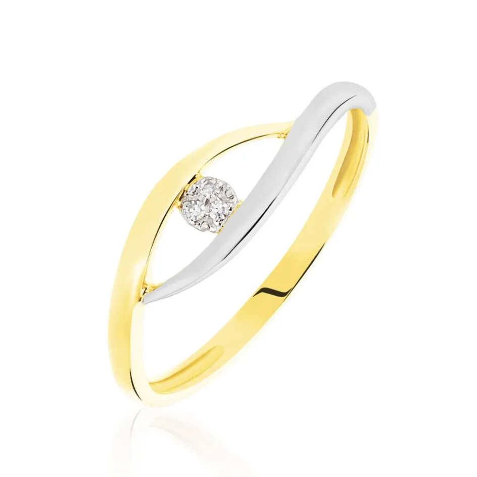 Discount Histoire d'Or Bague Nohane Or Bicolore Diamant
