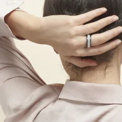 Histoire d'Or Bague Noire Ceramique Blanc Céramique Et Strass* Bagues|Bagues Fantaisie