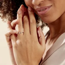 Histoire d'Or Bague Nolah or blanc diamant