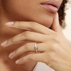 Histoire d'Or Bague Nuccia Or Bicolore Diamant* Bagues|Bagues Avec Pierre