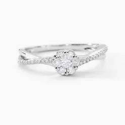 Best Histoire d'Or Bague Nusa Or Blanc Diamant