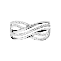 Histoire d'Or Bague Ocean Or Blanc Diamant* Bagues|Bagues Avec Pierre