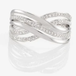 Histoire d'Or Bague Ocean Or Blanc Diamant* Bagues|Bagues Avec Pierre