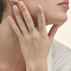 Histoire d'Or Bague Ocean Or Blanc Diamant* Bagues|Bagues Avec Pierre