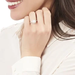 Histoire d'Or Bague Olivia Argent Blanc Perle De Culture Et Oxyde De Zirconium* Bagues