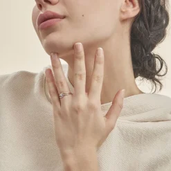 Histoire d'Or Bague Onenn Or Blanc Diamant* Bagues|Bagues Avec Pierre