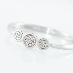 Discount Histoire d'Or Bague Or Blanc Abital Diamants