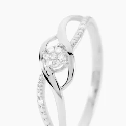 Histoire d'Or Bague Or Blanc Charlotta Diamant* Bagues|Bagues Avec Pierre