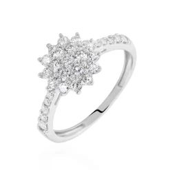 Clearance Histoire d'Or Bague Or Blanc  Chouchana Diamant Synthetique