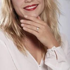Clearance Histoire d'Or Bague Or Blanc  Chouchana Diamant Synthetique