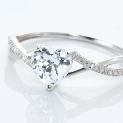 Histoire d'Or Bague Or Blanc Clothilde Oxyde De Zirconium* Bagues|Bagues Avec Pierre