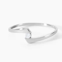 Histoire d'Or Bague Or Blanc Diamant* Bagues|Bagues Avec Pierre