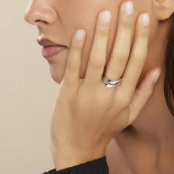 Histoire d'Or Bague Or Blanc Kristiina Diamants* Bagues|Bagues Avec Pierre