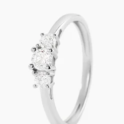 Sale Histoire d'Or Bague Or Blanc Neely Diamants Synthétiques