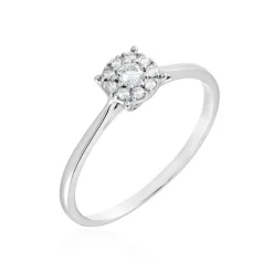 Outlet Histoire d'Or Bague Or Blanc Nori Oxyde De Zirconium