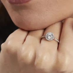 Histoire d'Or Bague Or Blanc Pelagius Oxyde De Zirconium* Bagues|Bagues Avec Pierre