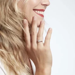 Clearance Histoire d'Or Bague Or Blanc Rosalane Diamants