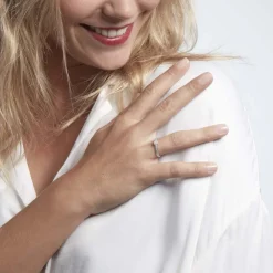 Histoire d'Or Bague Or Blanc Rosalane Diamants