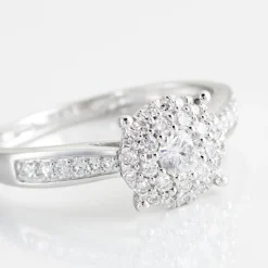 Outlet Histoire d'Or Bague Or Blanc  Shirlene Diamant Synthetique