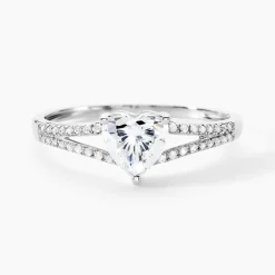 New Histoire d'Or Bague Or Blanc Zandra Oxyde De Zirconium