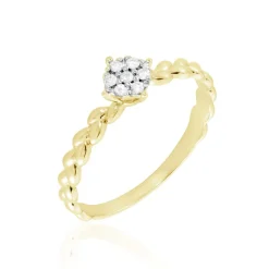 Clearance Histoire d'Or Bague Or Jaune Adlai Diamants